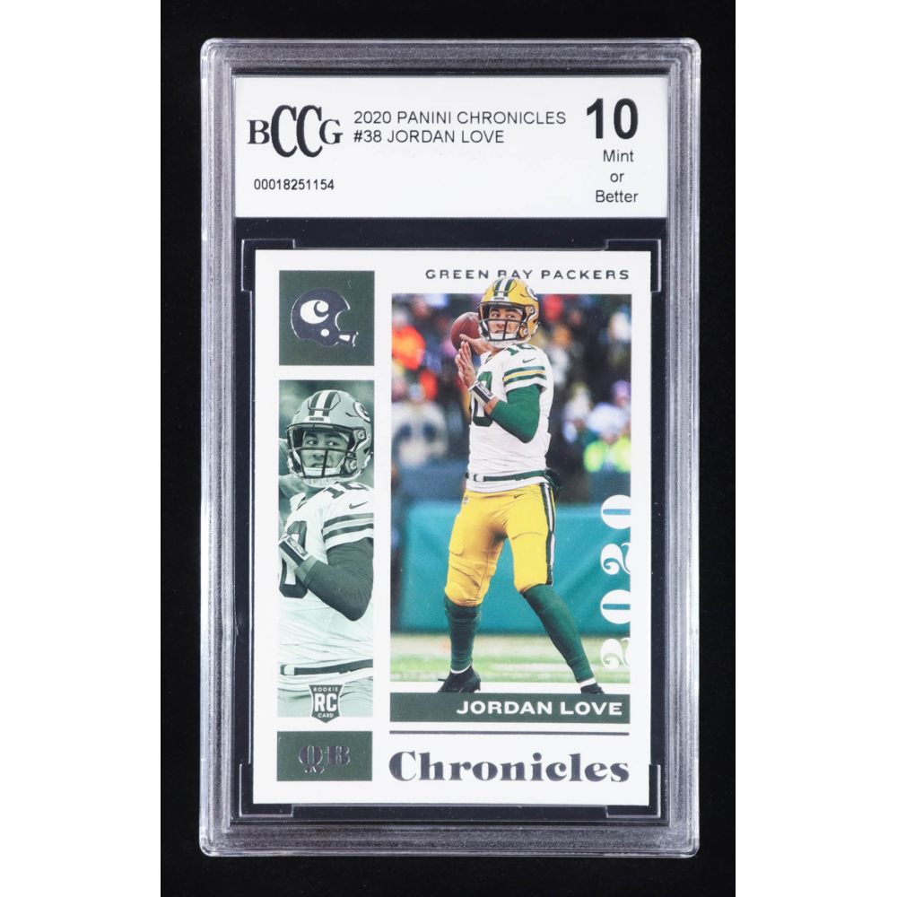 Jordan Love 2020 Panini Chronicles #38 RC (BCCG 10) at PristineAuction.com
