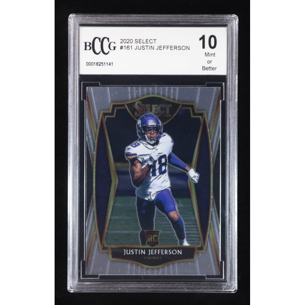 Justin Jefferson 2020 Select #161 RC (BCCG 10) at PristineAuction.com