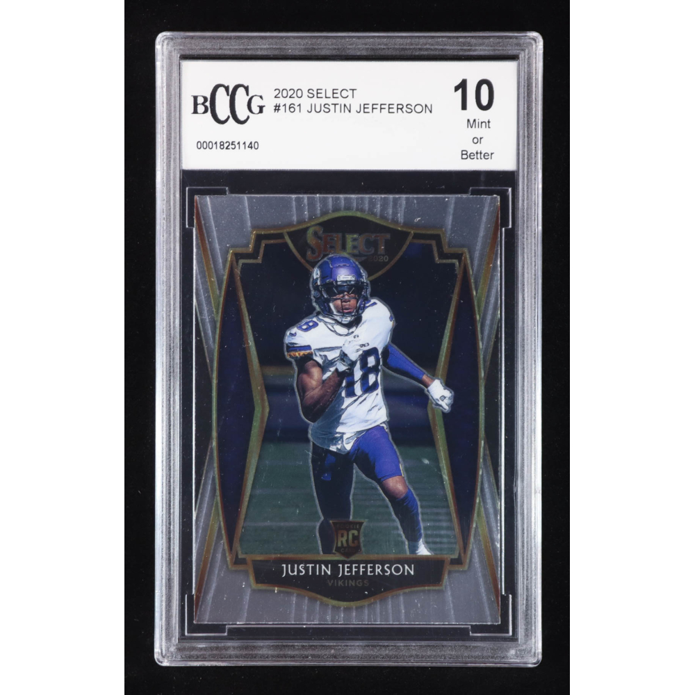 Justin Jefferson 2020 Select #161 RC (BCCG 10) at PristineAuction.com