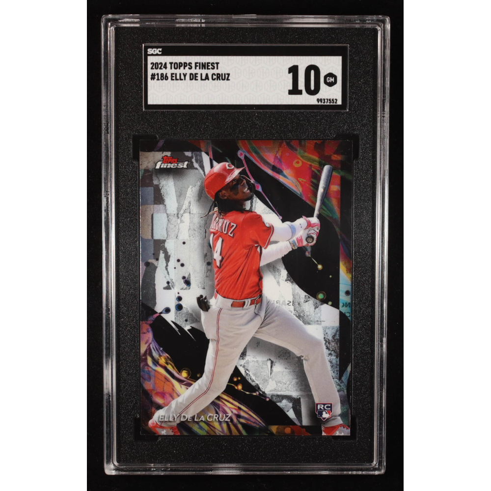 Elly De La Cruz 2024 Topps Finest #186 RC (SGC 10) at PristineAuction.com