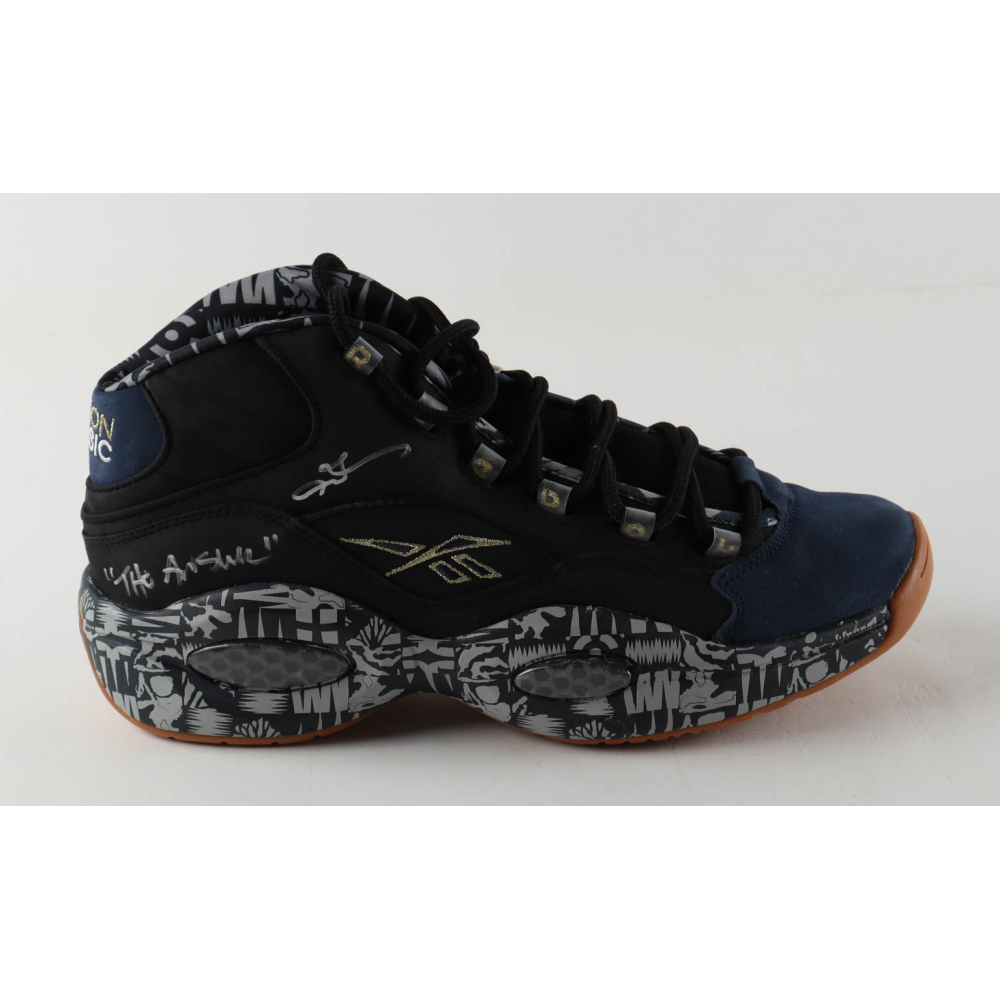 Allen Iverson Signed Reebok Basketball Shoe Inscribed "The Answer" (Beckett) at PristineAuction.com