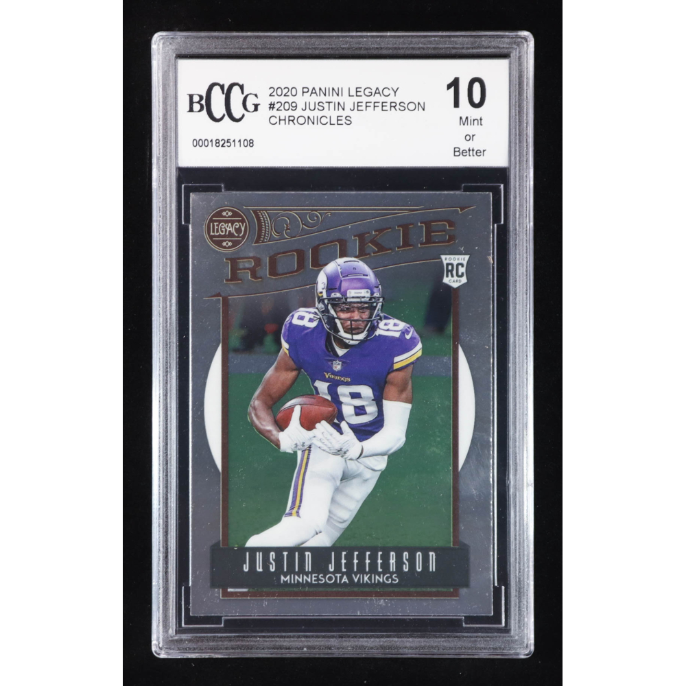 Justin Jefferson 2020 Panini Legacy #209 RC / Chronicles (BCCG 10) at PristineAuction.com