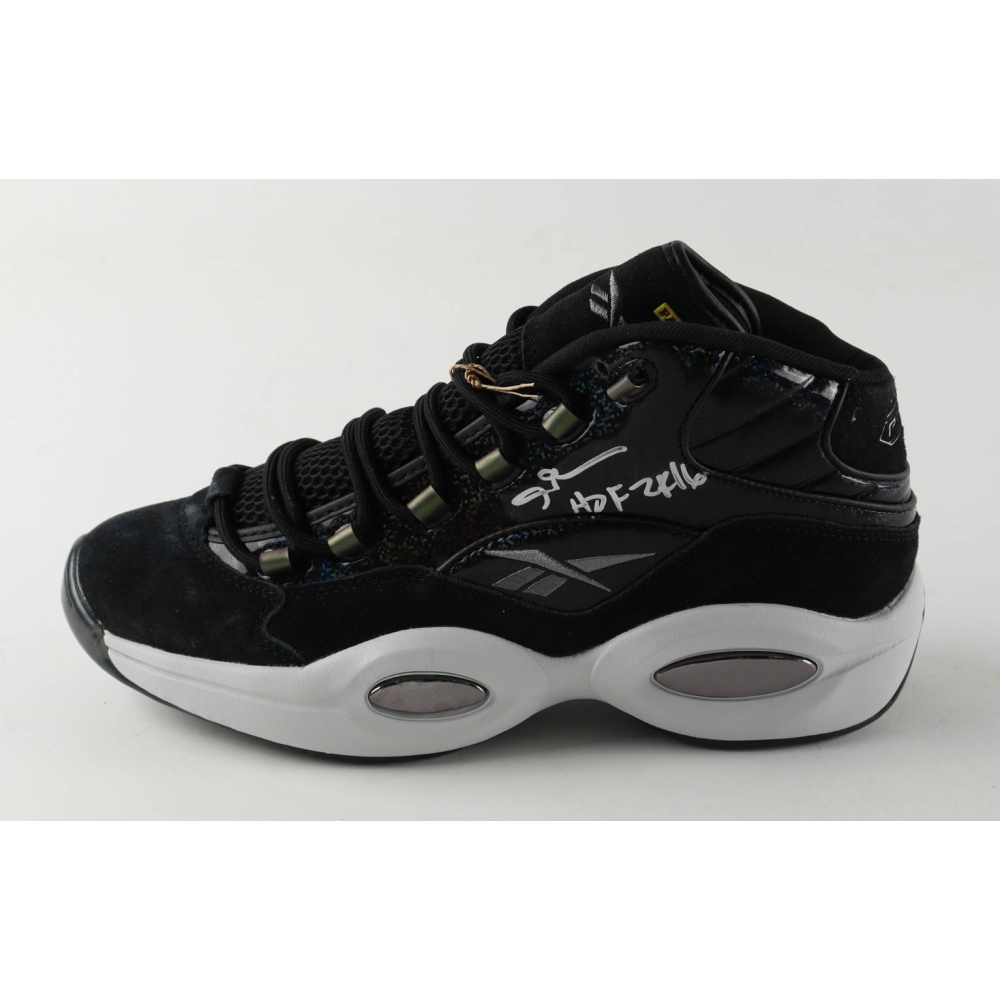 Allen Iverson Signed Reebok Basketball Shoe Inscribed "HOF 2K16" (Beckett) at PristineAuction.com