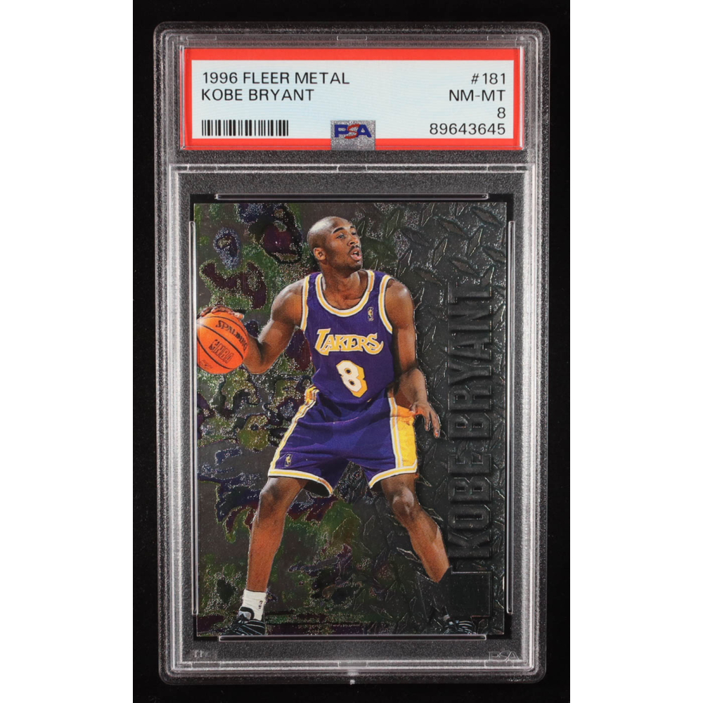 Kobe Bryant 1996 Fleer Metal #181 RC (PSA 8) at PristineAuction.com