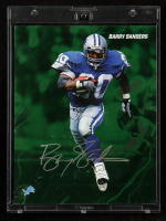 Barry Sanders 2024 Emanate Under Wraps 1st Edition 8x10 Autographs Green #NNO #24/99 (Fanatics) at PristineAuction.com