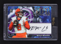 Kyle McCord 2024 Wild Card QB1 On The Clock Autograph Blue Purple Crystal #A-OCW-BL-KM #2/4 RC at PristineAuction.com