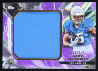 Ladd McConkey 2024 Topps Inception Rookie Jumbo Relics Purple #RJRLM RC #083/125 at PristineAuction.com