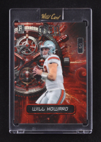 Will Howard 2024 Wild Card QB1 On The Clock Vertical Red Lazer #OCC-RD-WH2 #1/1 RC at PristineAuction.com