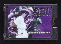 Shedeur Sanders 2024 Wild Card QB1 On The Clock Purple Donut Circles #OCW-PL-SS1 #12/15 RC at PristineAuction.com