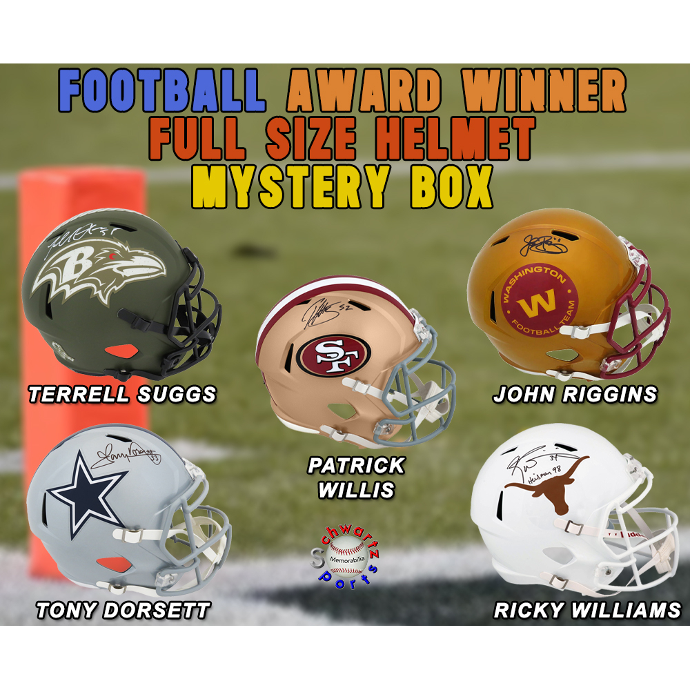 Football AWARD WINNER Signed Full Size Helmet Mystery Box Series 16 (Limited to 100) – Schwartz Sports at PristineAuction.com