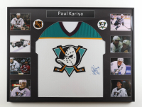 Paul Kariya Signed Custom Framed Jersey Display with Photos (JSA) at PristineAuction.com