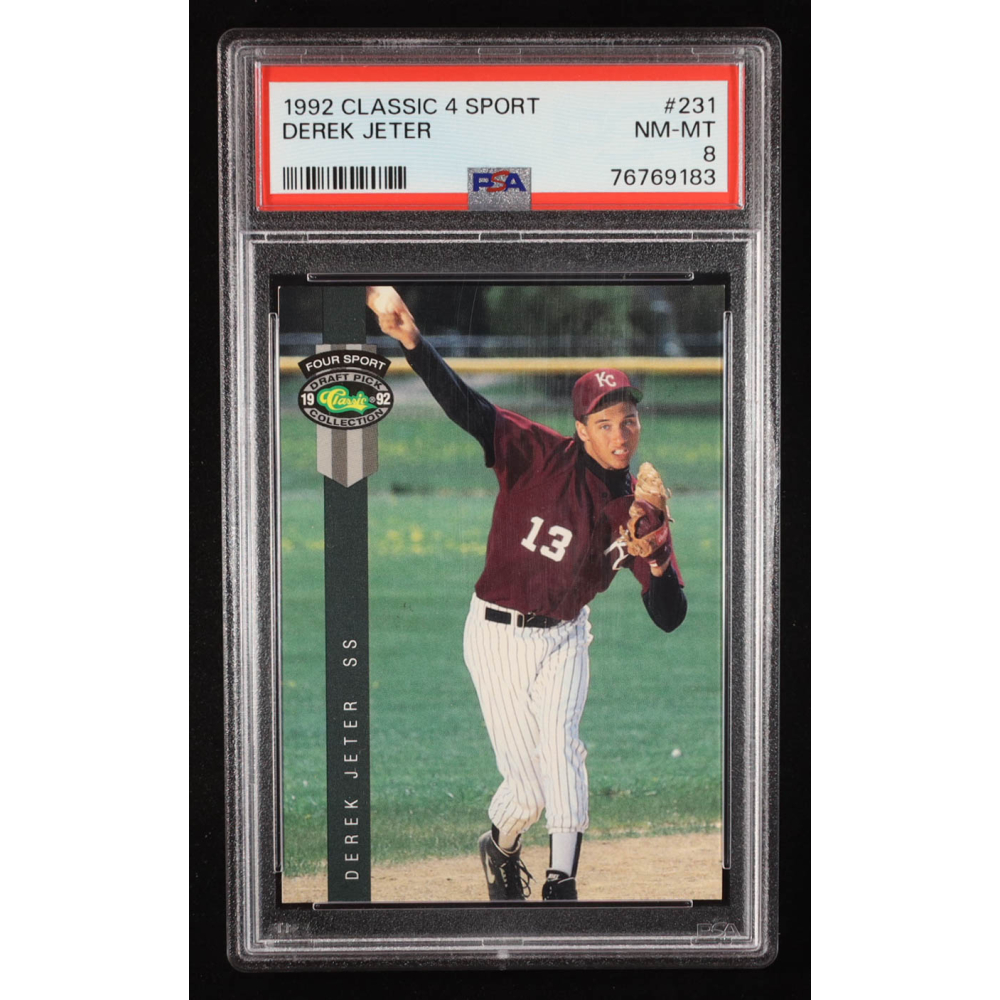 Derek Jeter 1992 Classic Four Sport #231 (PSA 8) at PristineAuction.com