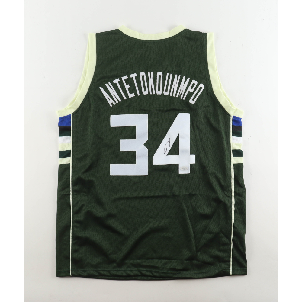 Giannis Antetokounmpo Signed Jersey (JSA) at PristineAuction.com