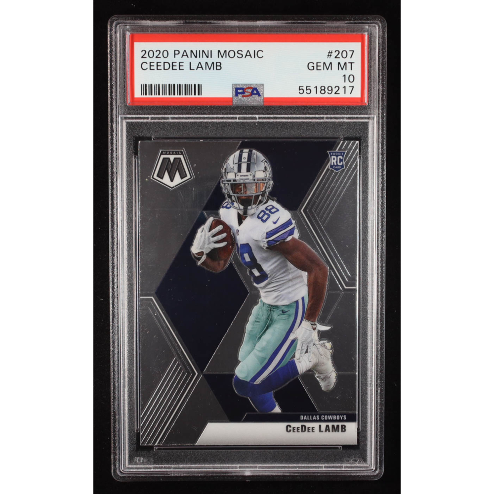 CeeDee Lamb 2020 Mosaic #207 RC (PSA 10) at PristineAuction.com