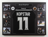 Anže Kopitar Signed Custom Framed Jersey Display with Photos (Beckett) at PristineAuction.com