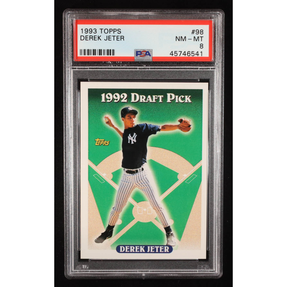 Derek Jeter 1993 Topps Draft Pick #98 RC (PSA 8) at PristineAuction.com