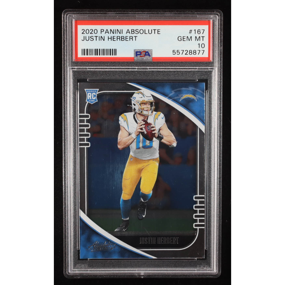 Justin Herbert 2020 Absolute #167 RC (PSA 10) at PristineAuction.com