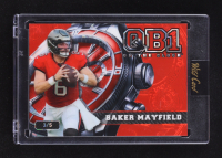 Baker Mayfield 2024 Wild Card QB1 On The Clock Red Crystal #OCW-RD-BM2 #3/5 at PristineAuction.com