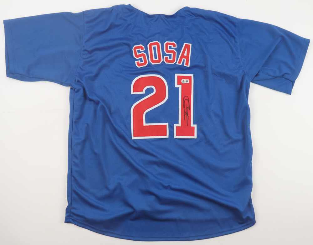 Sammy Sosa Signed Jersey (Beckett) at PristineAuction.com Sammy Sosa Signed Jersey (Beckett) at PristineAuction.com