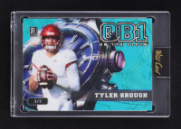 Tyler Shough 2024 Wild Card QB1 On The Clock Teal Blue Lava #OCW-TL-TS2 #1/4 RC at PristineAuction.com