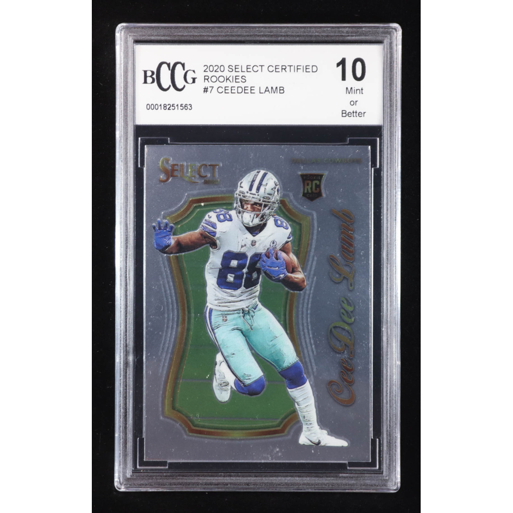 CeeDee Lamb 2020 Select Select Certified Rookies #7 RC (BCCG 10) at PristineAuction.com