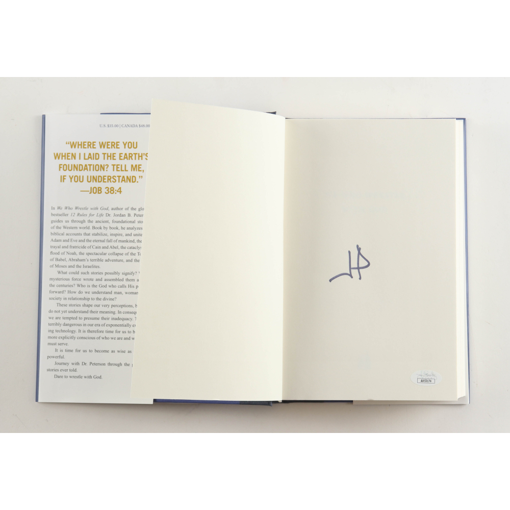 Jordan B. Peterson Signed "We Who Wrestle with God" Hardcover Book (JSA ...