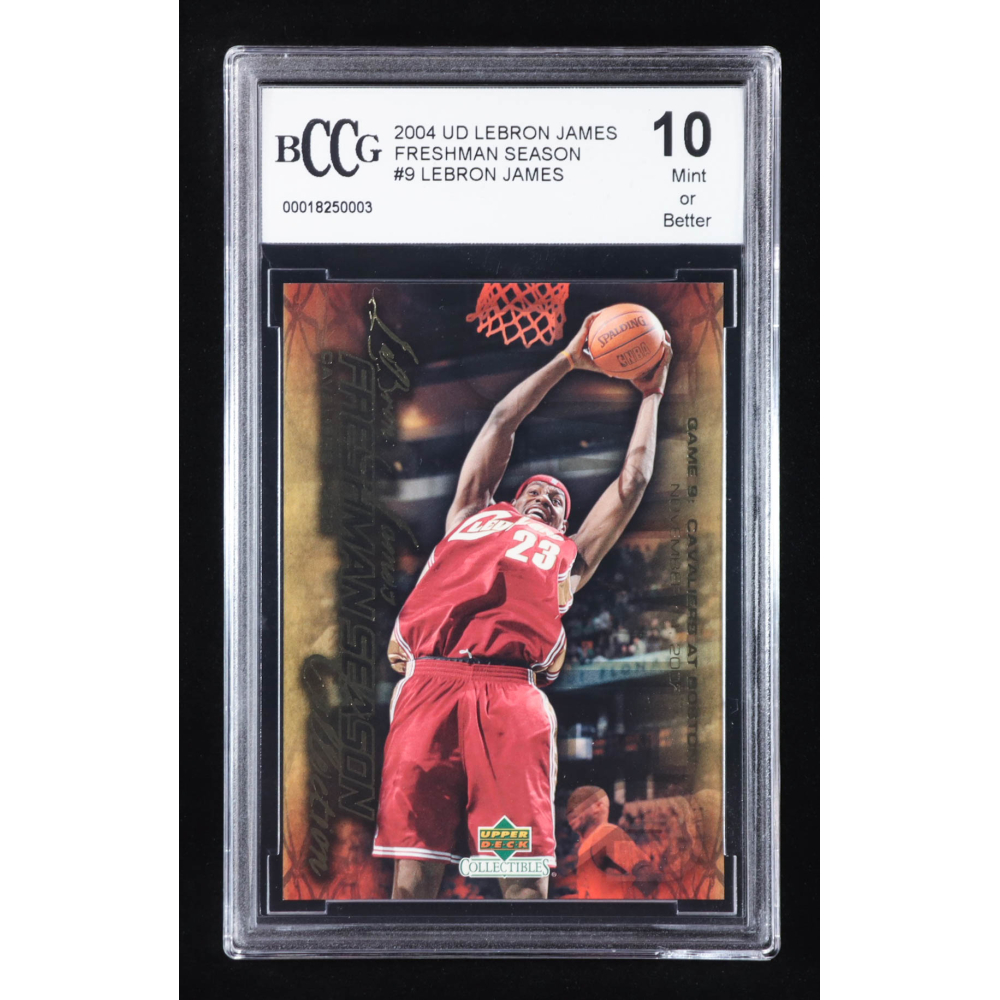 LeBron James 2004 Upper Deck LeBron James Freshman Season #9 (BCCG 10) at PristineAuction.com