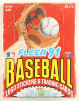 1991 Fleer Baseball Box of (36) Wax Packs at PristineAuction.com