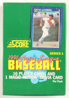 1991 Score Series 1 Baseball Wax Box with (36) Packs at PristineAuction.com