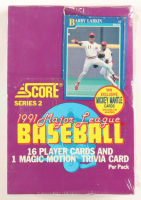 1991 Score Series 2 Baseball Wax Box with (36) Packs at PristineAuction.com