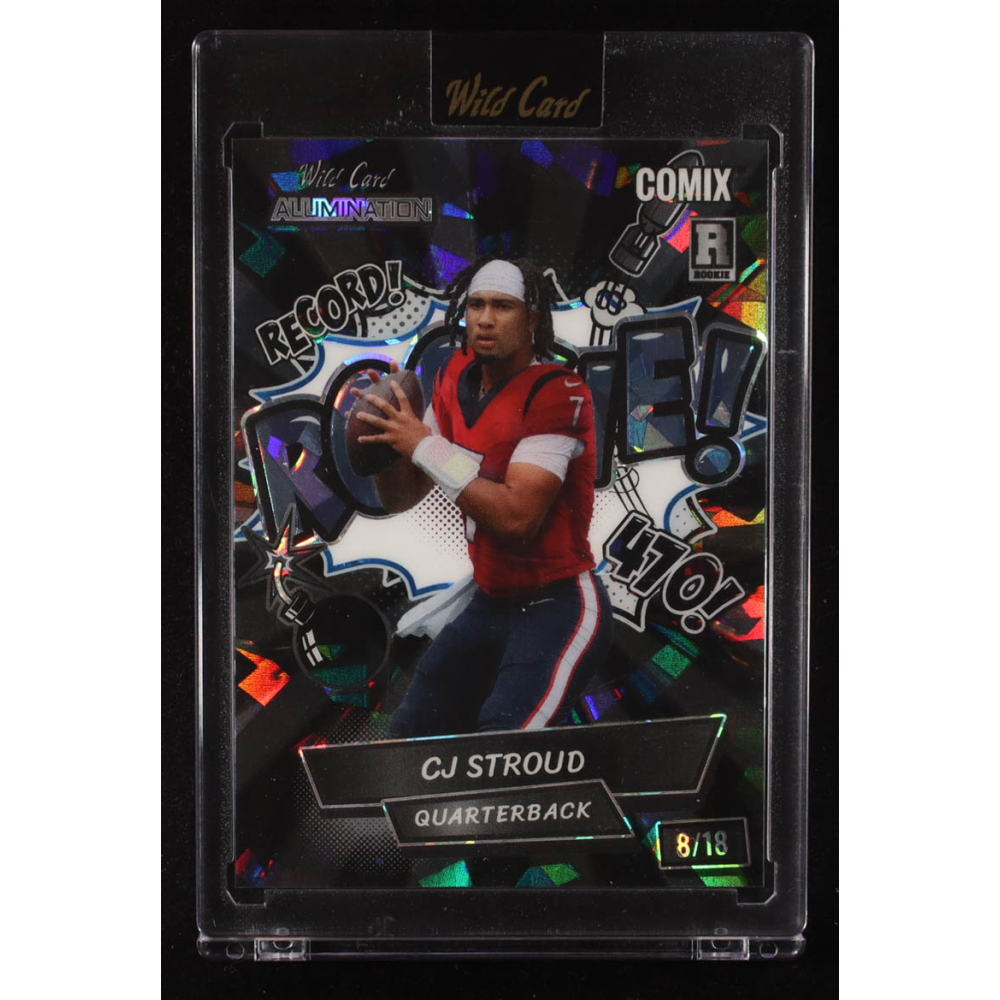 CJ Stroud 2023 Wild Card Alumination Comix Rookie! #ACWR1CS3 RC #8/18 at PristineAuction.com