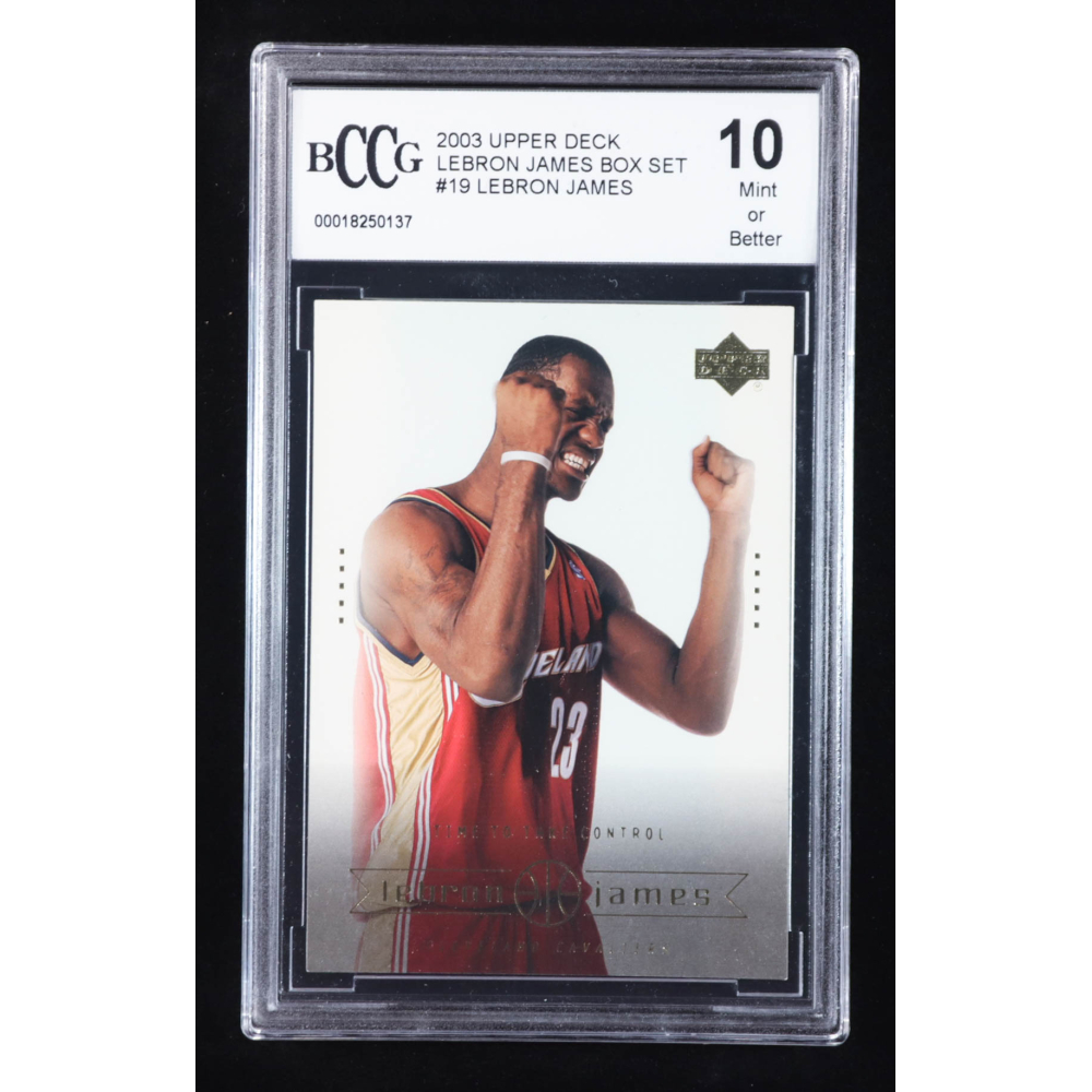LeBron James 2003 Upper Deck LeBron James Box Set #19 RC / Time to Take Control (BCCG 10) at PristineAuction.com