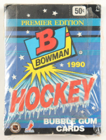 1990 Bowman Premier Edition Hockey Wax Box of (36) Packs at PristineAuction.com