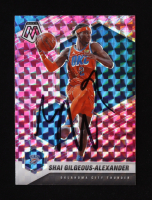 Shai Gilgeous-Alexander Signed 2020-21 Panini Mosaic Mosaic Camo Pink #103 (JSA) at PristineAuction.com