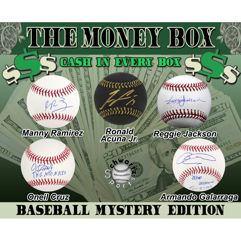 $$ THE MONEY BOX $$ Baseball Signed Mystery Box - Series 6 (Limited to 150) - Schwartz Sports at PristineAuction.com