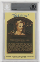 Bobby Doerr Signed Hall of Fame Plaque Postcard (BGS) at PristineAuction.com