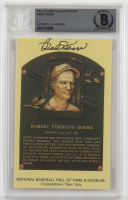 Bobby Doerr Signed Hall of Fame Plaque Postcard (BGS) at PristineAuction.com