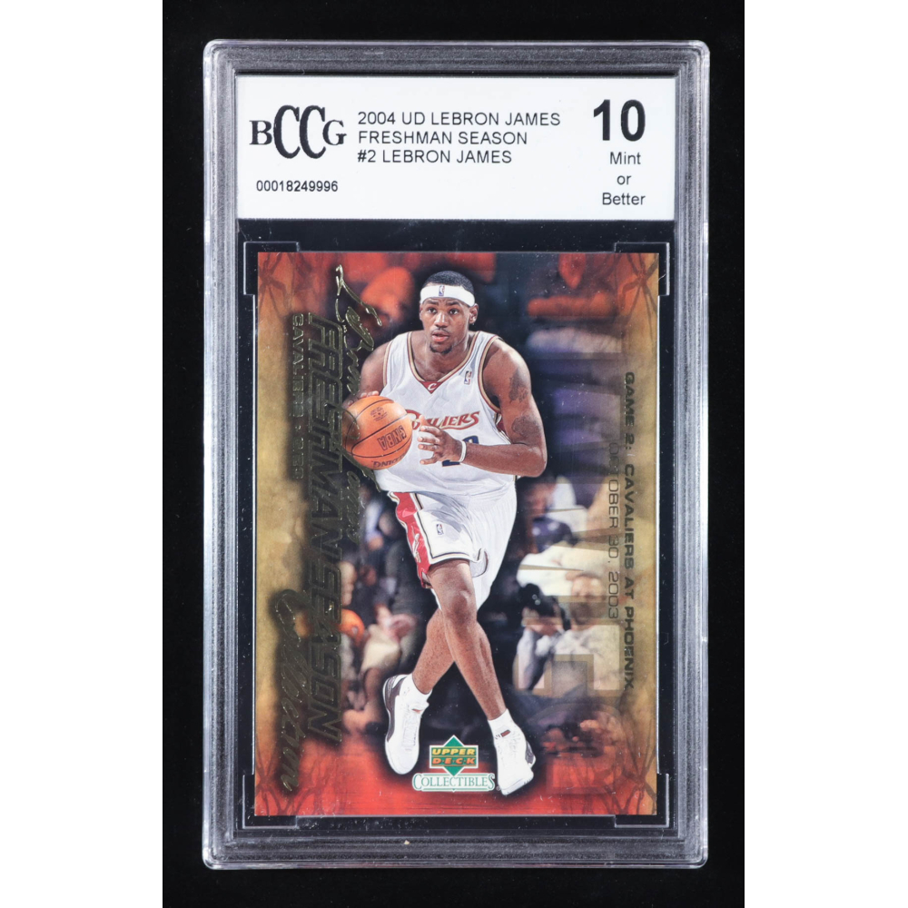 LeBron James 2004 Upper Deck LeBron James Freshman Season #2 (BCCG 10) at PristineAuction.com