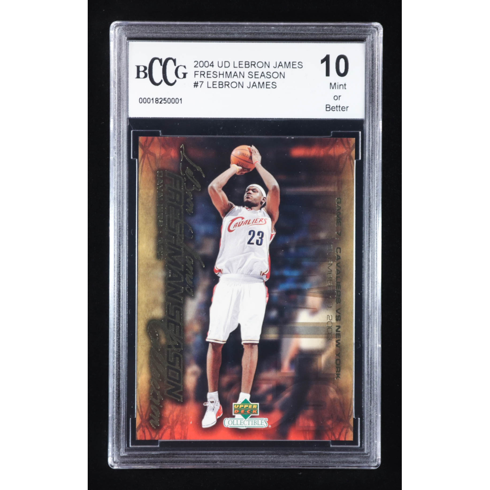 LeBron James 2004 Upper Deck LeBron James Freshman Season #7 (BCCG 10) at PristineAuction.com