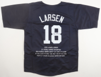 Don Larsen Signed Career Highlight Stat Jersey (JSA) at PristineAuction.com