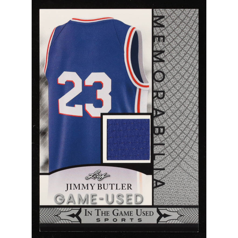 Jimmy Butler 2024 Leaf ITG Used Sports Memorabilia Silver #GUM62 at PristineAuction.com