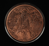 Blackbeard Pirate 5 Ounce AVDP .999 Fine Copper Bullion Round at PristineAuction.com