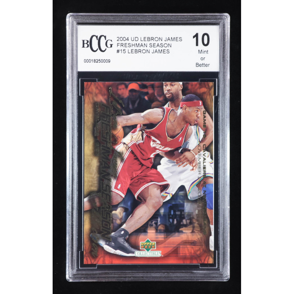 LeBron James 2004 Upper Deck LeBron James Freshman Season #15 (BCCG 10) at PristineAuction.com