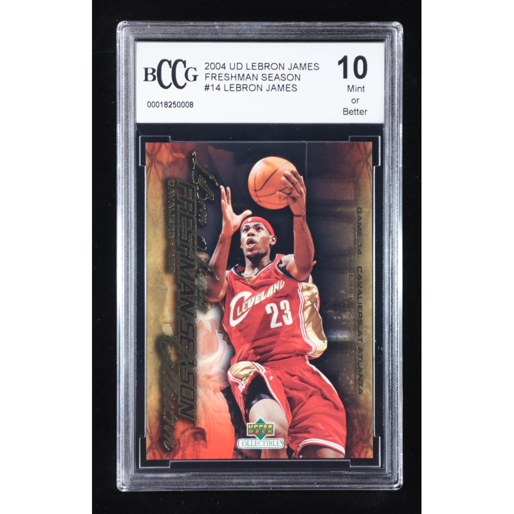 LeBron James 2004 Upper Deck LeBron James Freshman Season #14 (BCCG 10) at PristineAuction.com