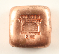 Geiger Edelmetalle 2 Ounce 999.9 Fine Copper Bullion Bar at PristineAuction.com