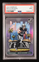 Brock Bowers 2024 Donruss Downtown! #17 RC (PSA 9) at PristineAuction.com
