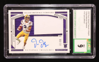 Justin Jefferson 2020 Panini National Treasures Collegiate College Materials Signatures #107 RC #31/99 (CSG 9 | Autograph Graded 10) at PristineAuction.com