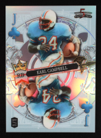 Earl Campbell 2024 Wild Card 5 Card Draw Stacked Deck Jack of Clubs Holo Platinum #ECN #1/1 at PristineAuction.com