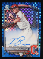 Travis Bazzana 2025 Bowman Chrome Prospect Autographs Blue X-Fractors #CPATB RC #37/150 at PristineAuction.com