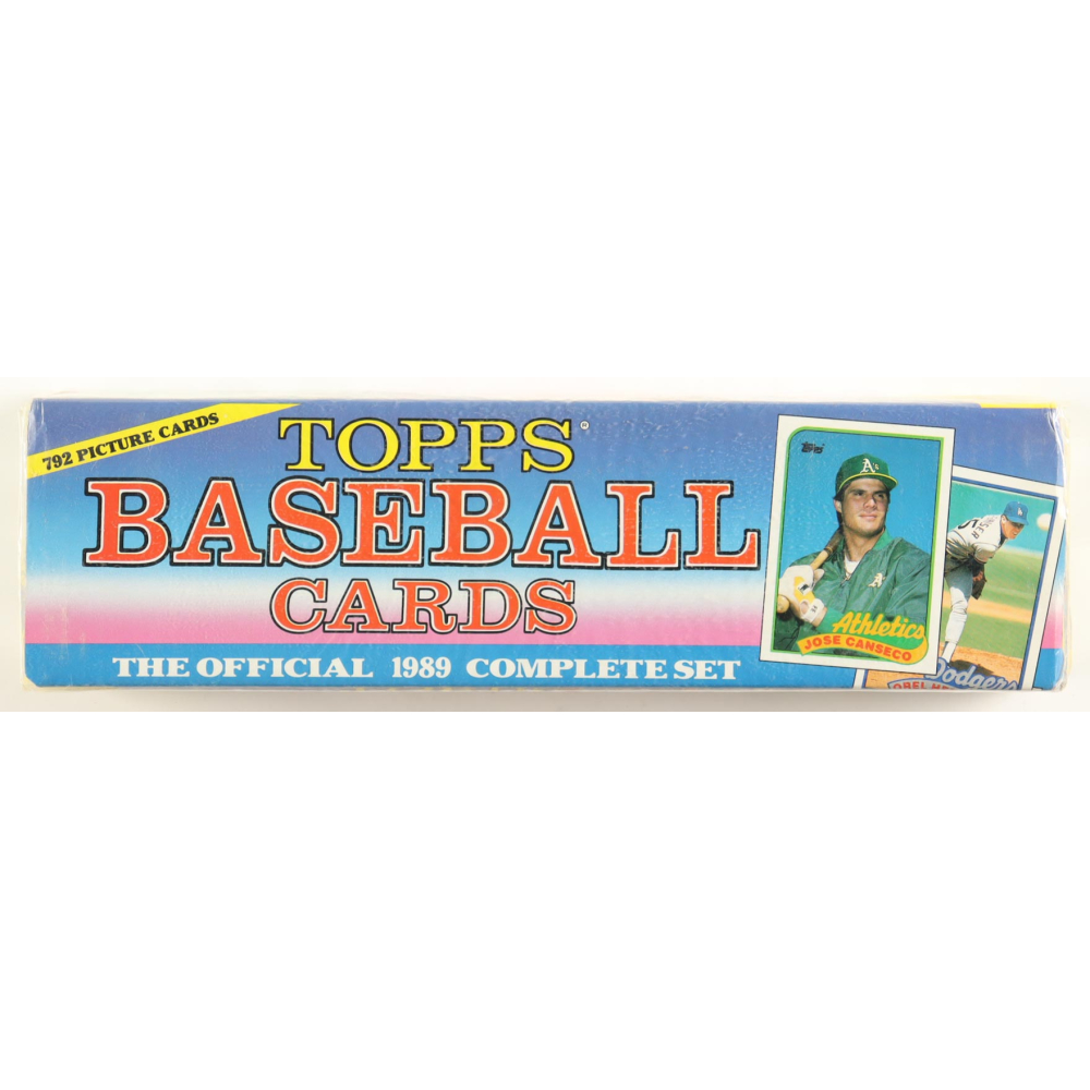 1989 Topps Baseball Complete Set of (792) Cards with Craig Biggio #49 RC, Randy Johnson #647 RC, Gary Sheffield #343 RC, John Smoltz #382 RC at PristineAuction.com